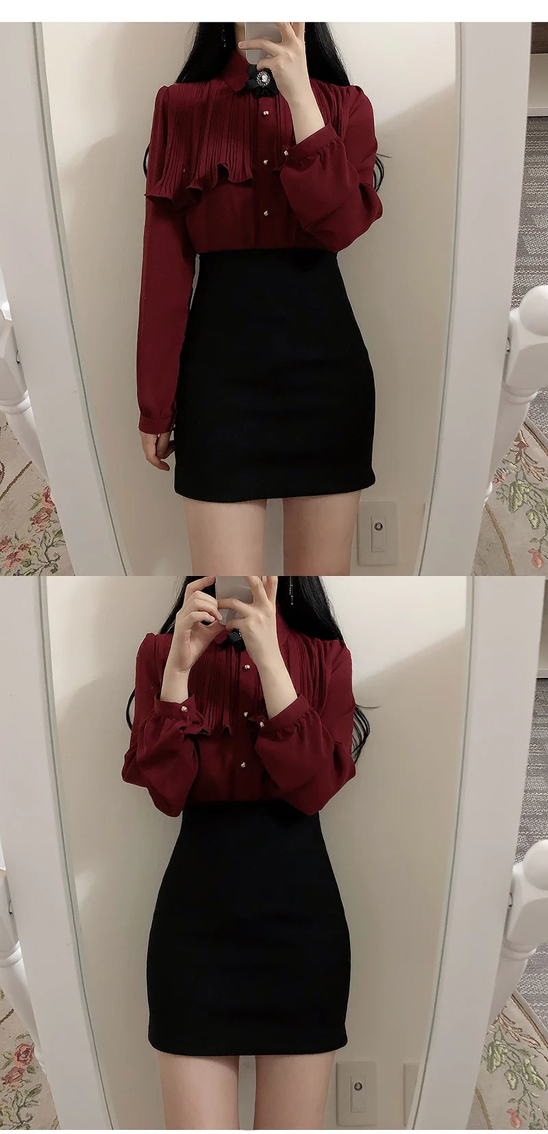 Korea Chic Tops Blusas Japan Style Elegant Hot Cute Preppy Girls Work Button White Shirts Retro Flhjlwoc Fashion Women Blouses