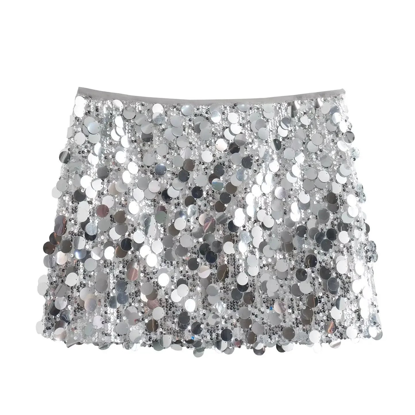 Party Club Stage Show Mini Skirts for Women Clothing Fashion Clothes Sexy Streetwear Dance Bling Sequined Hot Girls