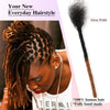 0.6cm Thickness 6-24 Inches 10 Stands Pacs Dreadlocks Human Hair Extensions for Women Ombre Brown Loc Extension can be Dyed
