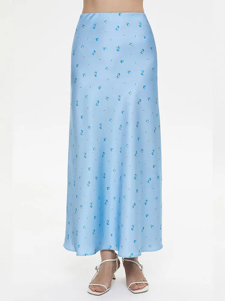 Tossy Summer Printed Fashion Long Skirt For Women High Waist Contrast Patchwork Slim Elegant Party Looks Ladies Y2k Maxi Skirt