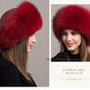 Hot Sale 100% natural Fox Fur Hat Women Cap Thick Fur Cap Winter Warm Hat Female Fashion For Women Hat With Earmuffs Hat
