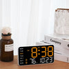 LED Digital Wall Clock Temperature Date Week Display Table Alarm Clocks Voice Control Electronic Clock Brightness Adjustment