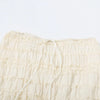 Weird Puss Mesh Backless 2 Piece Set Women Halter Lace-Up See Through Crop Tops+Loose Elegant Long Skirts Vacation Trend Outfits