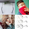 New Metal Frame Glasses Clear Round Lens Eye Glasses for Women Men Large Oversized Eyeware Harajuku Decorative Glasses Gifts