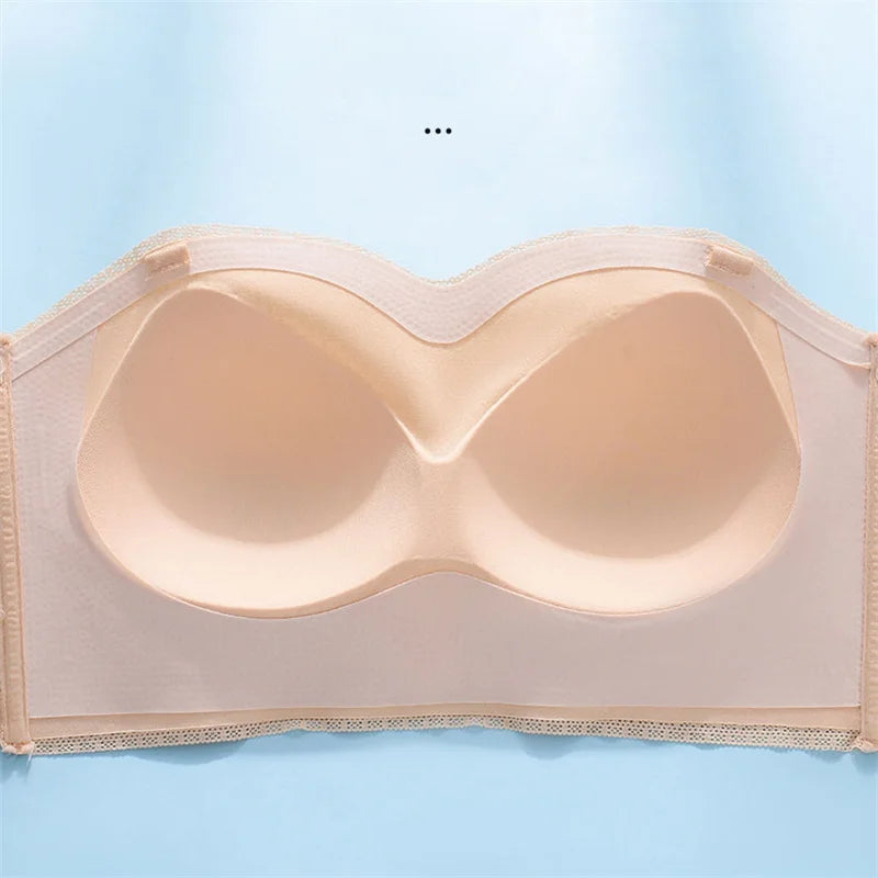 Sexy Push Up Bra Front Closure Strapless Underwear for Women Plus Size Invisible Brassiere Wireless Breathable Female Lingerie
