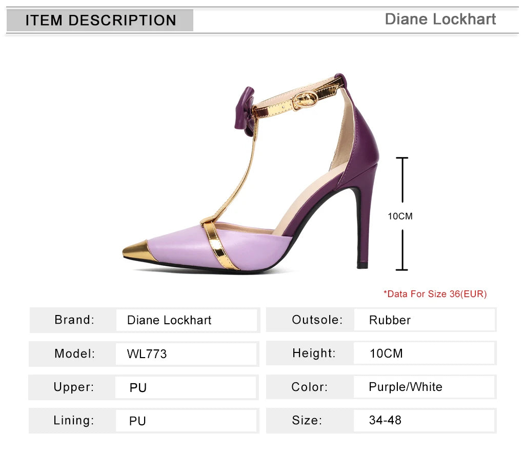 New Design Luxury Glod Purple Stilettos Pointed Toe T-strap High Heels Women Sandals Summer Party Dress Prom Shoes Pumps 2024