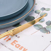 6/16/20/24Pcs Gold Tableware Stainless Steel 304 Cutlery Set Western Dinner Set Mirror Knife Fork Spoon Smooth Handle Flatware