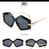 New Unique Women Fashion Sunglasses Retro Unique Lens Special Shades UV400 Men Punk Oversized Sun Glasses UV400