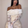 Sisterlinda Autumn Release Junior Short Sexy High Street Jumpsuits M24Q62420Girl Knit Lace White Slim Backless Fashion Jumpsuits