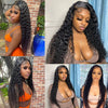 Deep Wave Human Hair Wig 360 Full Lace Hidden Strap Pre Plucked Glueless Natural Look Invisible Band Wig For Black Women