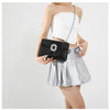 Crocodile Embossed Shoulder Bags For Women Flap PU Leather Fashion Rhinestone Decor Small Square Crossbody Bag Designer Handbag