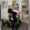 Women Strapless Backless Short Dress Elegant Sexy Off Shoulder Sleeveless Dresses 2025 Ladies Evening Party Birthday Gowns Black