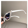 Fashion CAT EYE Rhinestone Bling Sunglasses Women Vintage Brand Luxury Small Frame Ladies Gradient Sun Glasses Oculos UV400
