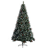8-foot Tall Christmas Tree , Spray White on the head With Haw and Pine Nut,  for Holiday Decoration