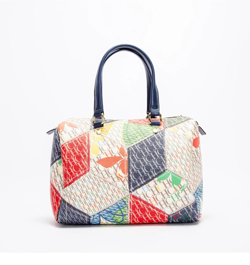 CH Fashionable and Luxury Design Spring 2024 New Women's Handbag Jacquard Colorful Women's Commuting Crossbody Bag