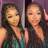 36 Inches Synthetic Lace Braided Wigs Butterfly Braids Lace Wig For Black Women Braid Wigs On Sale Clearance Box Braids Lace Wig