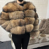 2025 MAOMAOKONG Natural Real Fox Fur Coat Women Winter Long Sleeve Luxury Raccoon Fur Jackets Thick Top Female Furry Coat Vest