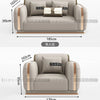 Luxury Fancy Living Room Sofa Genuine Leather Designer Italian Sofa Loveseat Single Canape Salon De Luxe Apartment Furniture