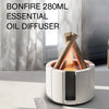 KINSCOTER Simulated Flame Aroma Diffuser Bonfire Air Humidifier Ultrasonic Cool Mist Maker Fogger LED Essential Oil Lamp Difusor