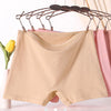 3pcs Cotton Women Panties Lady Plus Size Boxer Underwear High Waist Briefs Solid Color Female Shorts Safety Panty