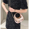 Luxury Designer Evening Clutch Clear Acrylic Women Handbags Fashion Shoulder Bag Half Moon Wedding Purses Party Tote Ladies 2025