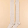 New Women Black White Knee High Lolita Socks Lady Female Over Knee Cute Long Sock Solid Color Stockings For Women