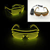 1pc Flashing Shutter Neon Rave Glasses Light Up Happy Bar Night  LED Sunglasses Men Women Boys Girls Decor Eyewear