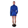 Streetwear Pockets Jeans Jumpsuit Denim Playsuit Women Shorts Turn Down Collar Single Breasted Long Sleeve Rompers Autumn