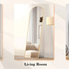 JHK Full Body Wall Mirror 59"x16" Standing Hanging or Wall-Mounted Mirrors with Stand Aluminum Alloy Frame For Bathroom Bedroom
