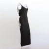 Ruffles Backless Sheath Bodycon Maxi Dresses Party Sleeveless Camisole Robe Femme V Neck Summer Dress Woman Sexy Vestidos Mujer
