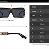 Modern Luxurious Sunglasses for Men Women Square Gradient Designer Unisex Brand Glasses Glamour Fashion Shades UV400