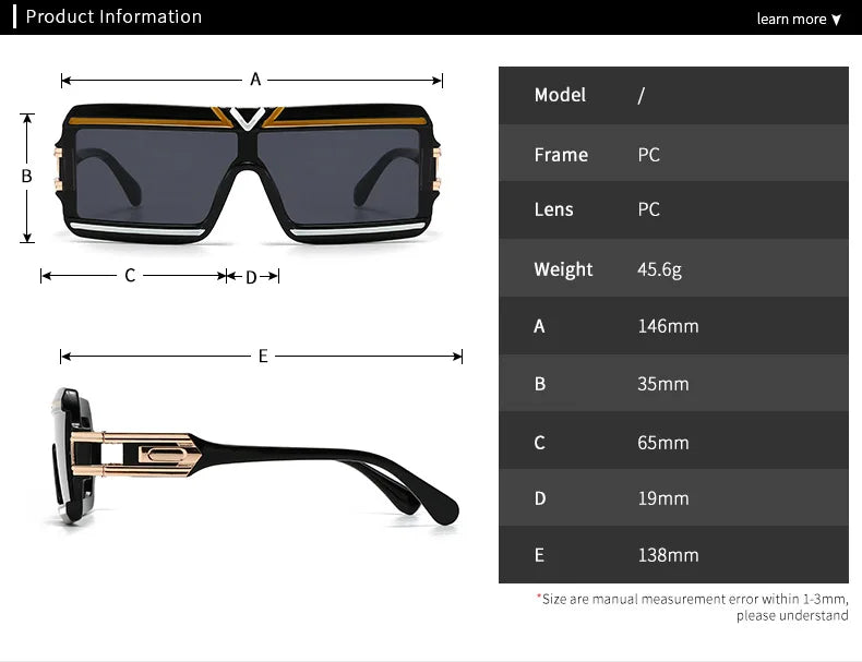 Modern Luxurious Sunglasses for Men Women Square Gradient Designer Unisex Brand Glasses Glamour Fashion Shades UV400