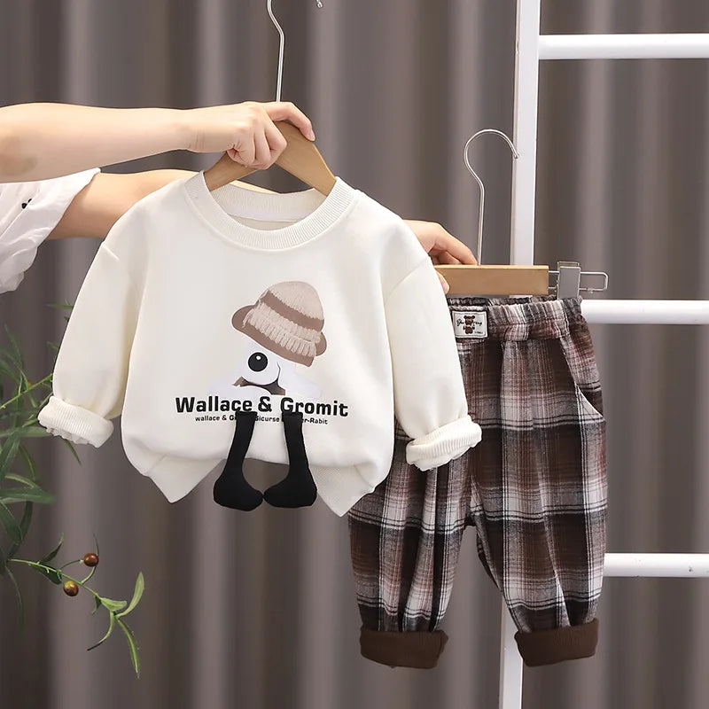 Baby Boys Clothes Sets Spring Autumn Toddler Fashion Cotton Coats Pants 2pcs Tracksuits For Bebe Infants Sports Suits Outfits 2Y