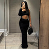Joskaa Elegant Rhinestone Hollow Maxi Birthday Dress Woman Sexy O-Neck Single Sleeve Skinny Vestidos 2025 Evening Party Clubwear