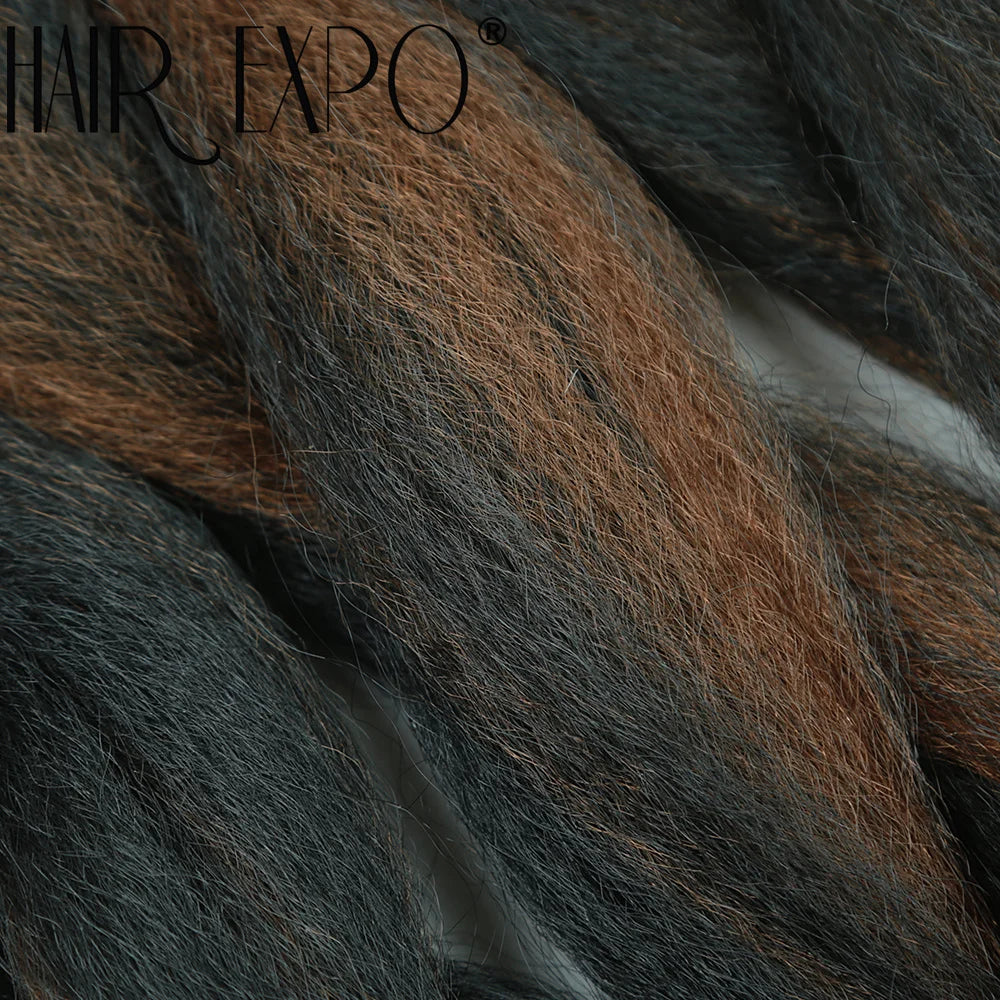 26Inch Vixen Crochet Bulk Hair Synthetic Jumbo Braids Fluffy Yaki Straight Crochet Hair Afro Kinky Curly Braiding Hair Extension