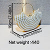 Luxurious Design Sparkling Banquet Clutch Bag Fashion Pearl inlay Wedding Handbag Lady Chain Shoulder Bag New Clutch Purse