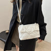 Acrylic Chain Crossbody Square Bags Casual Flap Women Commute Bags Quilted All-match Winter Large Capacity for Girls Shopping