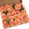 10/25/50Pcs Artificial Rose Flowers Foam Fake Faux Flowers Roses for DIY Wedding Bouquets Party Home Decor Garden Decoration
