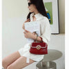 Fashion Diamonds Women Handbags 2023 Red Genuine Leather Lady Shoulder Messenger Bag Crocodile Pattern Portable Shell Tote Bags
