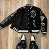 Retro Gothic Alphabet Embroidery Oversized Motorcycle Uniform Baseball Uniform Men's Y2K New Trend Harajuku Hip-Hop Joker Jacket