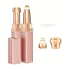 1pc Rechargeable 2-in-1 Eyebrow Razor and Hair Shaver with LED Light - Painlessly Remove Peach Fuzz, Facial Hair, Eyebrows, Lips
