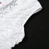 Weird Puss Ruffles Stretch Jumpsuit Women Casual Tight Fitness Activity Sleeveless Low-Neck Solid Skinny Sporty Workout Overalls