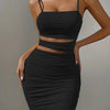 Women Sexy Spaghetti Strap Bodycon Mini Dress White Backless Party Evening Outfit Nightclub Vestidos