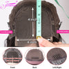 13X4 Brazilian Kinky Curly BoB Lace Frontal Wigs For Women Glueless 180 Density Preplucked 100% Human Hair Wig Deep Curls Wig