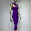 Women Summer Sexy Hollow Out Brown Midi Knee Length Bodycon Bandage Dress 2023 Designer Elegant Evening Party Dress Vestido