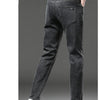 Winter Fleece Thick Warm Jeans Men's Slim Straight Elastic Denim Pants Casual Male Clothing Fashion Plush Trousers
