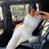 Knitted Long White Dress Women Bodycon Cocktail Evening Dresses Ladies Summer Elegant Luxury Maxi Knit Sexy Party Black Dresses