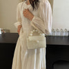 2024 Newest Handmade Pearl Knitting Evening Handbag Luxury Women's Snall Crossbody Bag High-end Hand-Woven Elegant Clutch Purses