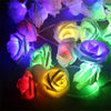 Rose LED Flower String Lights Garland Fairy Lights Romantic Lamp 3M 20LEDs For Wedding Valentines Day Christmas Party Decoration