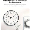 8 Inch Mute Wall Clock Simple Digital Wall Clock Home Decorations Cubic Digital Clock Quartz Wall Clock